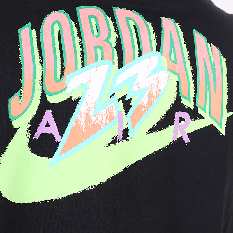 мужская черная футболка Jordan 23 Swoosh Short-Sleeve Crew CZ8378-010 - цена, описание, фото 5